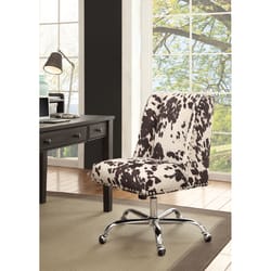 Linon Home Decor Black Polyester Office Chair