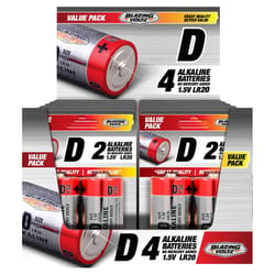 Blazing Voltz D Alkaline Batteries 2 pk Carded