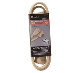 Southwire Indoor 3 ft. L Beige Extension Cord 14/3 SPT-3