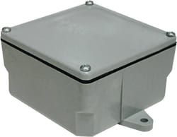 Cantex New Work Square PVC 1 gang Junction Box Gray