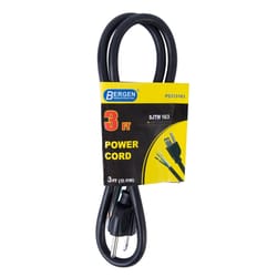 Bergen 16/3 SJTW 125 V 3 ft. L Power Cord