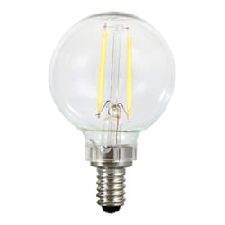 Sylvania Natural G16.5 E12 (Candelabra) LED Bulb Soft White 60 W 2 pk