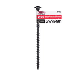 GRK 5/16 or No. 15 in. X 5-1/8 in. L Star Black W-Cut Structural Wood Screws 1 pk