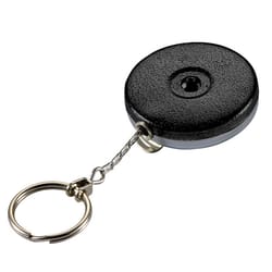 Lucky Line Key Bak 2 in. D Chrome/Metal Black Split Key Reel