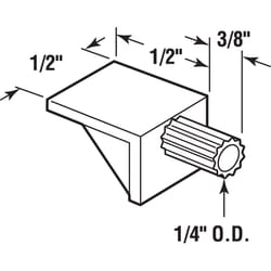 Prime-Line Clear Plastic Shelf Support Peg 1/4 inch Ga. 0.9 in. L 5 lb