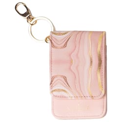 Kedzie Essentials Plastic Pink Classic Keychain Card Holder