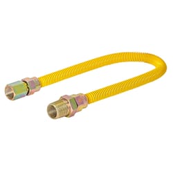 Appliance Pros Flexible Stainless Steel Gas Line for Dryer, Gas Hose  Connector Kit, Comes with 1/2 OD 1/2 MIP x 1/2 FIP, Stainless Steel  (GASLINE72) 