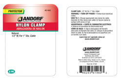 Jandorf 1 in. D Nylon Cable Clamp 2 pk