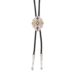 Montana Silversmiths Men's Southwest Scalloped Gold/Silver Bolo Tie Water Resistant