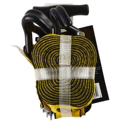 Keeper 1-1/4 in. W X 14 ft. L Yellow Tie Down w/Ratchet 1000 lb 1 pk