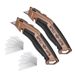 Spec Ops Utility Knife Brown 2 pc