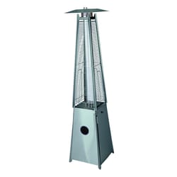 Living Accents 40000 BTU Propane Stainless Steel Pyramid Patio Heater 500 sq ft