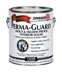 Zinsser Perma-Guard Flat Clear Water-Based Mold and Mildew-Proof Paint Interior 1 gal