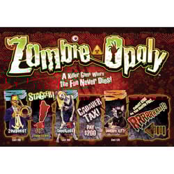 Late for the Sky Zombie Opoly Board Game Multicolored