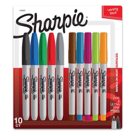 Sharpie Set Fine Permanent Marker 30 Pcs, Mixed Colorful Box