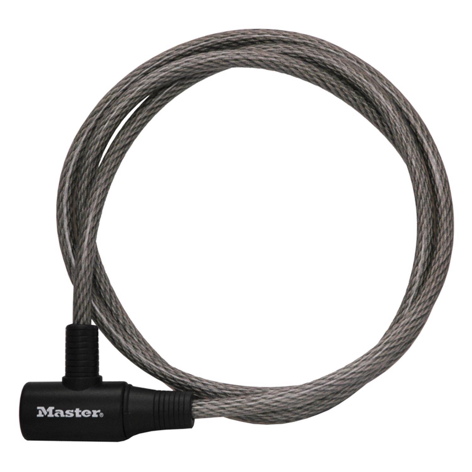 Photos - Bike Lock Master Lock 3/8 in. D X 72 in. L Vinyl Coated Steel Locking Cable 8154DPF 