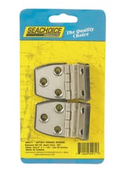 Seachoice Polished Stainless Steel 2 in. L X 1-1/2 in. W Offset Short Side Hinges 2 pk