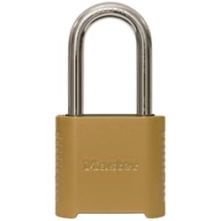 Master Lock 1.13 in. H X 2 in. W X 6.5 in. L Steel 4-Digit Combination Combination Padlock