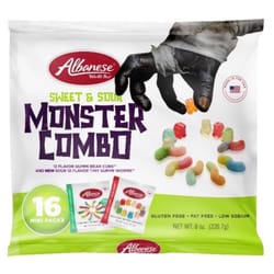 Albanese Monster Combo Sweet & Sour Gummi Candy 8 oz