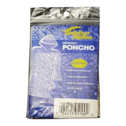 Weather Zone None Rain Poncho Plastic 1 pc