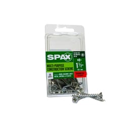 SPAX Multi-Material No. 8 Label X 1-1/2 in. L Unidrive Flat Head Serrated Construction Screws