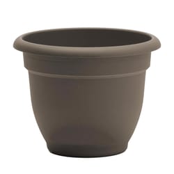 Bloem Ariana 13.75 in. H X 17.75 in. W X 16 in. D Plastic Traditional Planter Peppercorn
