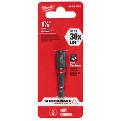 Milwaukee Shockwave 1/4 in. X 1-7/8 in. L Steel Nut Driver 1 pc