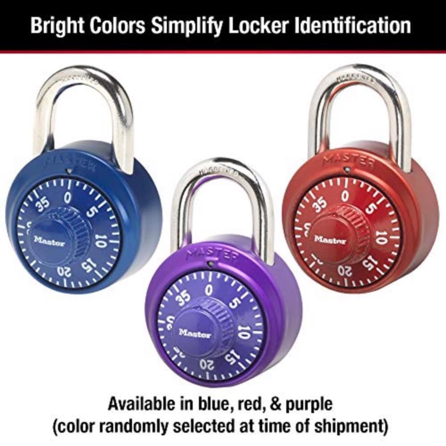 Master Lock 2 in. H X 7/8 in. W X 1-7/8 in. L Steel 3-Digit Combination Combination Padlock