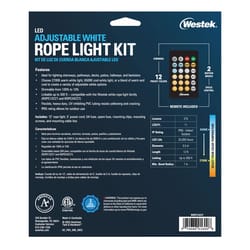 Westek 12 ft. L White Plug-In LED Rope Light Kit 275 lm