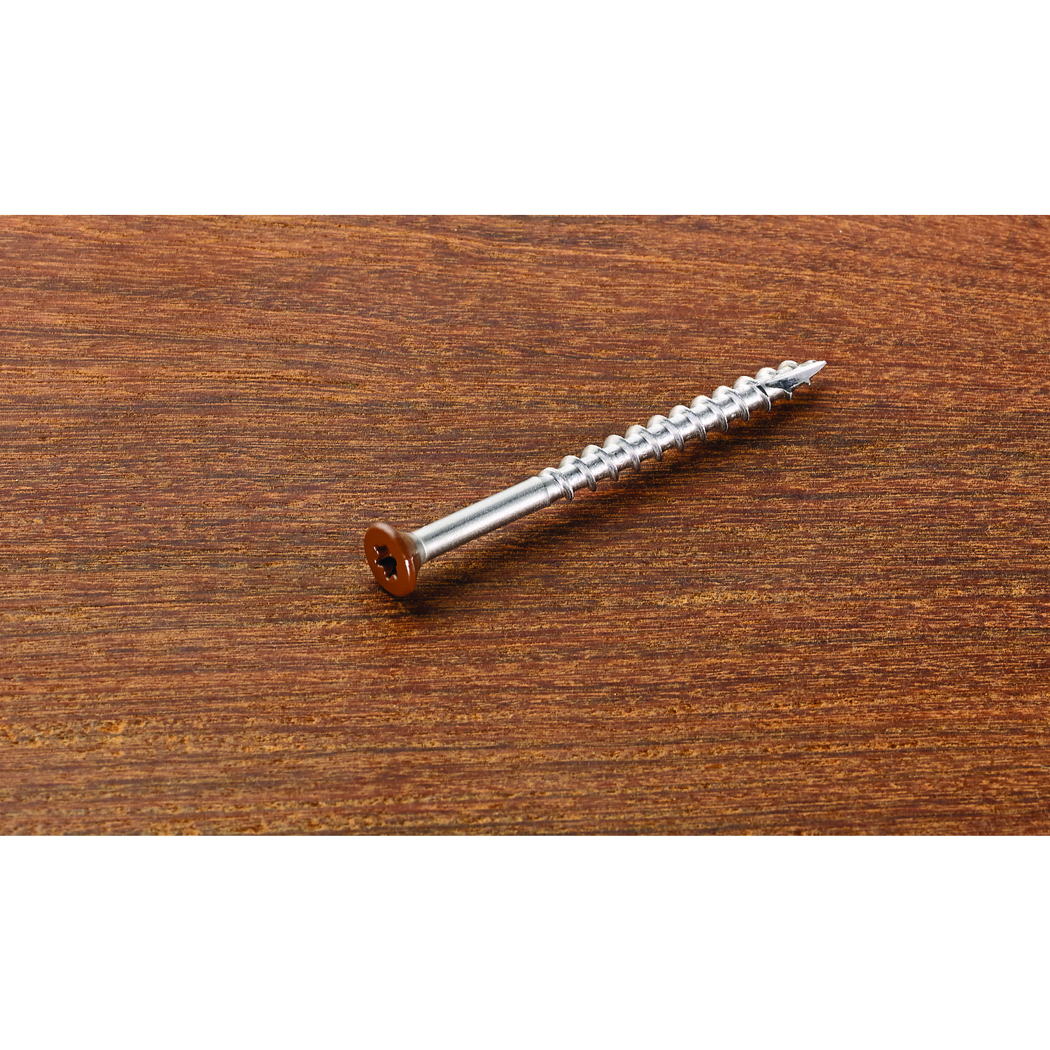 Starborn Headcote No. 10 X 2-1/2 in. L Brown Star Flat Head Deck Screws ...