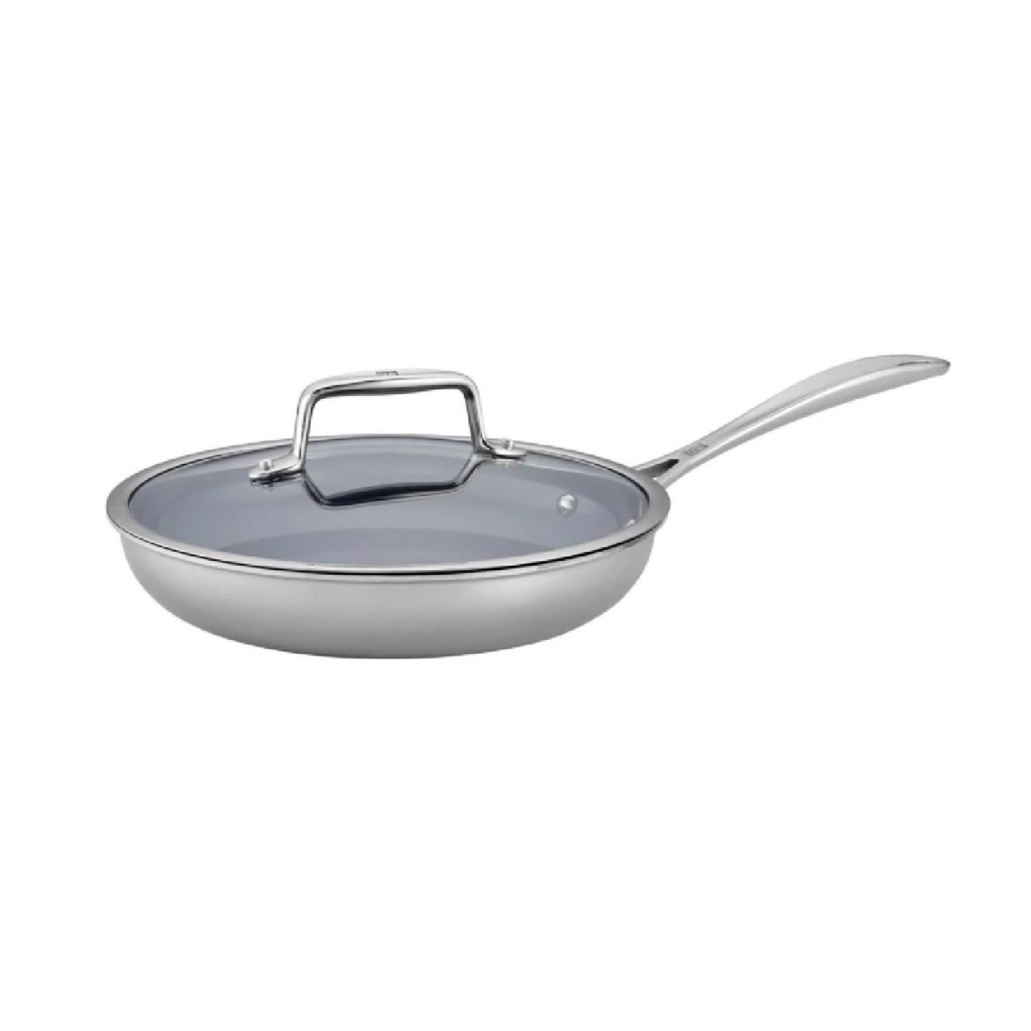 Zwilling J.A Henckels Clad CFX Ceramic/Stainless Steel Cookware Set 9.5 in. Silver Sansujyuku sansujyuku.com