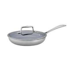 Zwilling J.A Henckels Clad CFX Ceramic/Stainless Steel Cookware Set 9.5 in. Silver