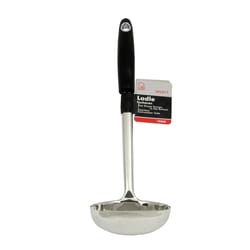 Chef Craft Black/Silver Stainless Steel 13 in. Ladle