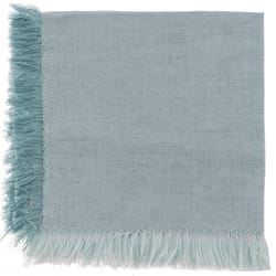 Karma Pale Blue Cotton Napkin Set 10 in. L X 10 in. W