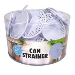R&M International Corp White Plastic Can Strainer