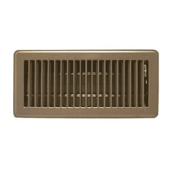 American Metal Products 4 in. H X 12 in. W Brown Steel Floor Register