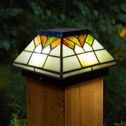 Classy Caps Wellington Multicolored Solar Powered 0.28 W LED Post Cap Light 1 pk