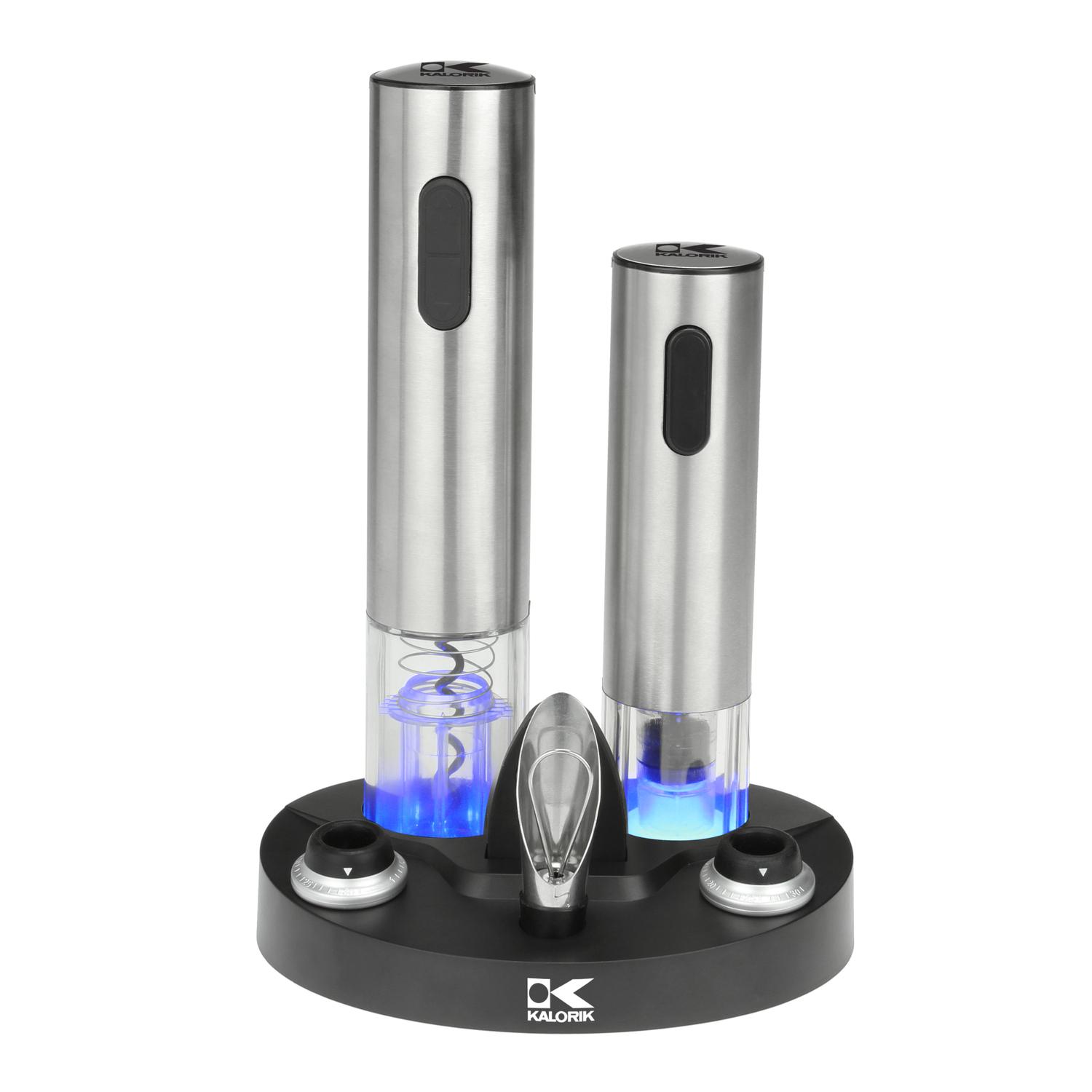 Kalorik Stainless Steel Wine Opener/Preserver Set Sansujyuku sansujyuku.com