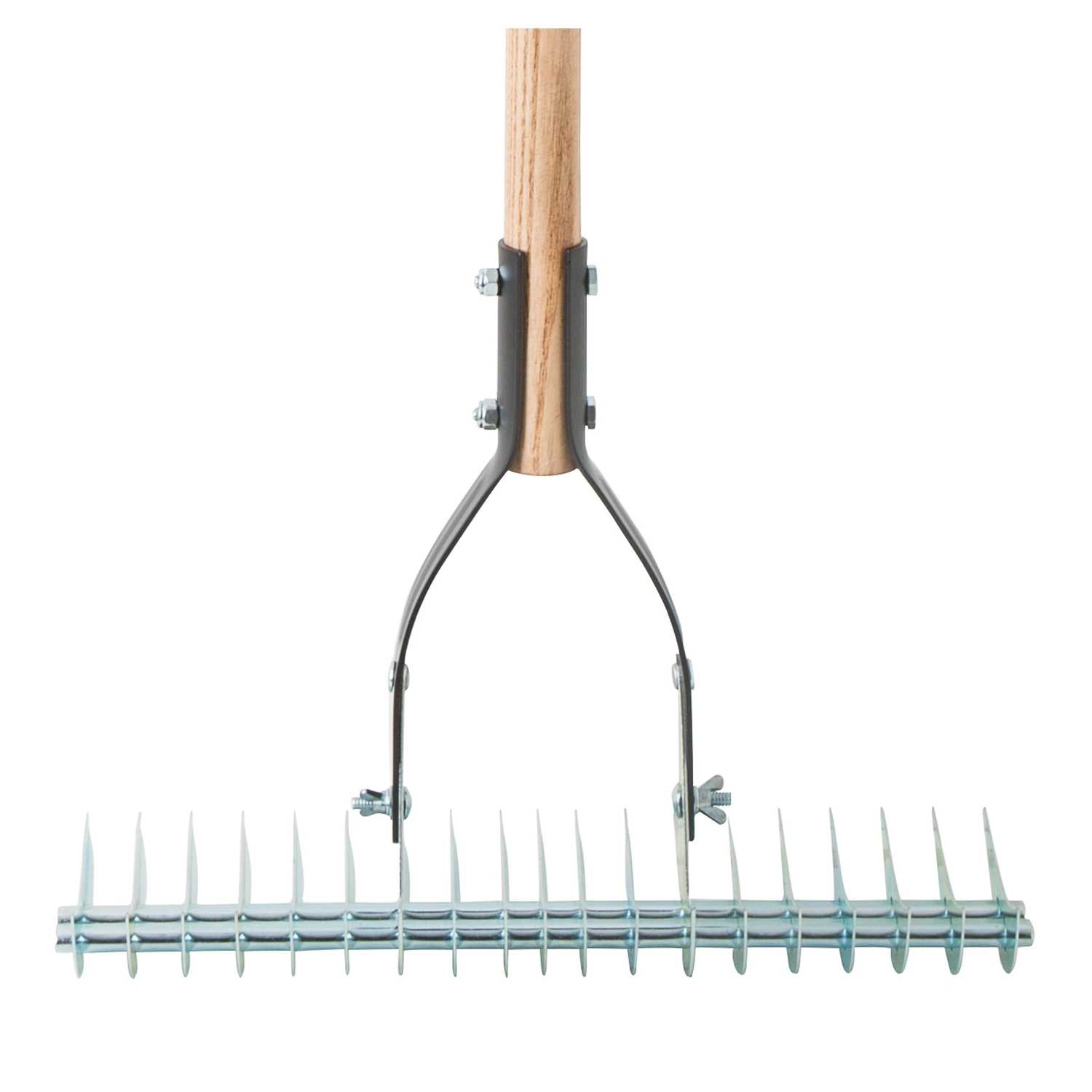 Ace 61 in. L x 141/4 in. W Aluminum Thatching Rake Wood Ace Hardware
