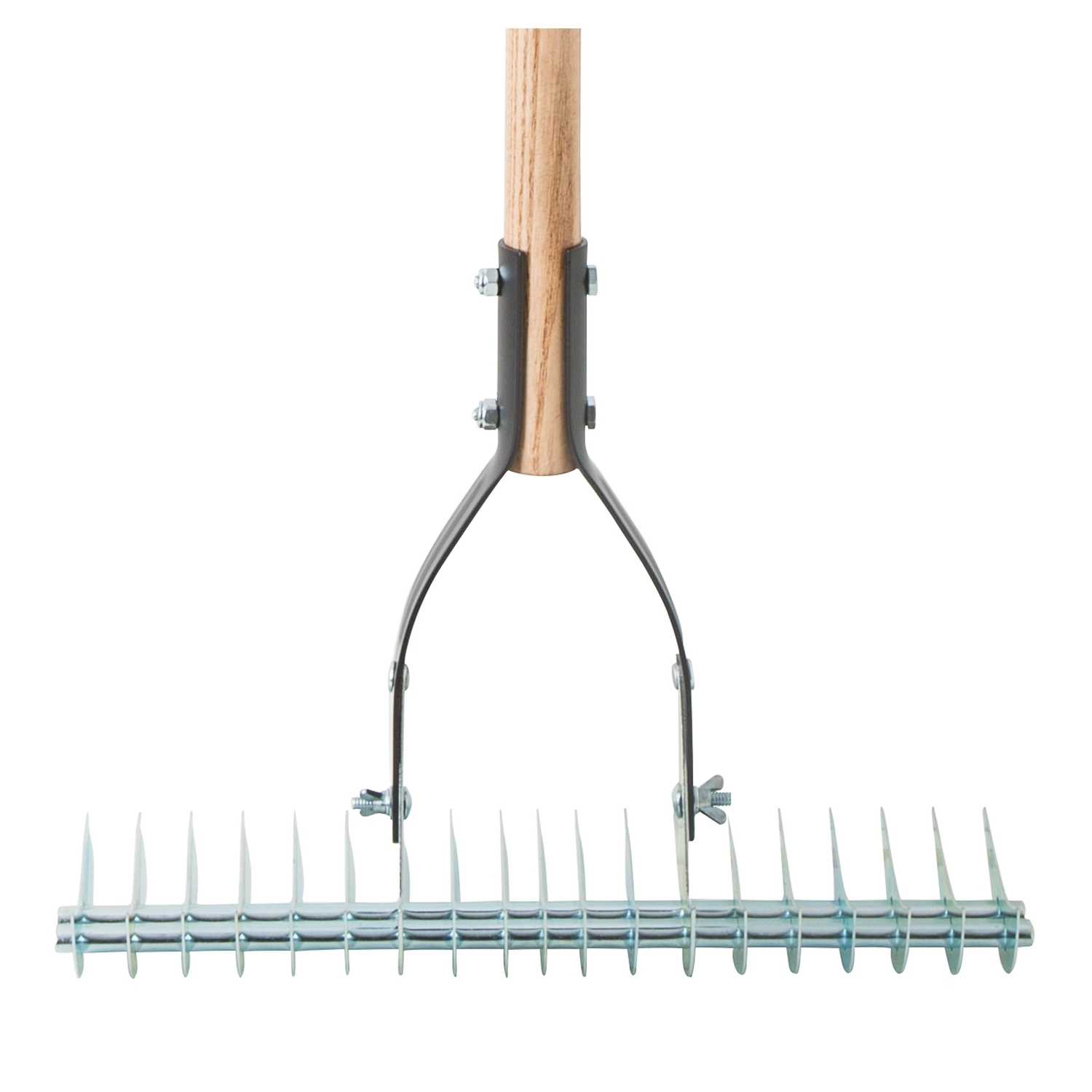 Ace 61 in. L x 14-1/4 in. W Aluminum Thatching Rake Wood - Ace Hardware