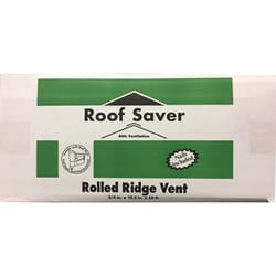 Roof Saver 0.75 in. H X 10.5 in. W X 50 ft. L Fiber/Polyester Rolled Ridge Vent