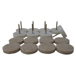 Shepherd Hardware Beige 1 in. Nail-On Felt Chair Glide 8 pk