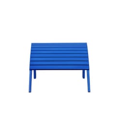 Linon Home Decor Blue Wood Frame Adirondack Ottoman