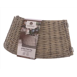 Everlands Gray Willow Basket Tree Collar 11 in.