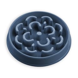 TarHong Blue Medallion Plastic Small Feeder Maze Bowl For Dog