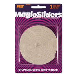 Magic Sliders Felt Self Adhesive Heavy Duty Roll Oatmeal Rectangle 60 in. W X 1/2 in. L 1 pk