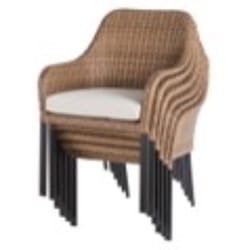 Living Accents Brown Steel Frame Dining Chair