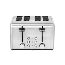 Kalorik Stainless Steel Silver 4 slot Toaster 11.02 in. H X 9.25 in. W X 7.01 in. D