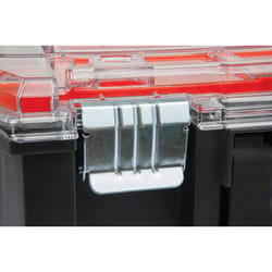 Craftsman VERSASTACK 17.25 in. W X 4 in. H Storage Organizer Plastic 10 compartments Black/Red