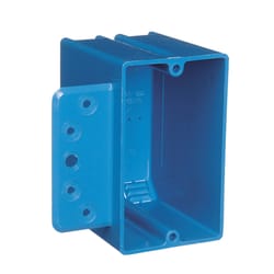 Carlon 3-3/4 in. Rectangle PVC 1 gang Switch Box Blue
